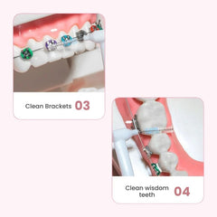 Interdental Brush Set L-Shape for Braces, Teeth & Gum Care