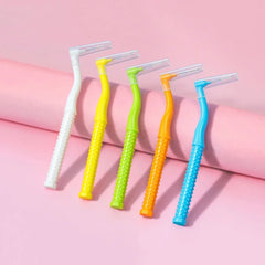 Interdental Brush Set L-Shape for Braces, Teeth & Gum Care