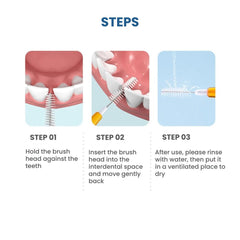 Interdental Brush Teeth Cleaning Floss Toothpicks 30pcs