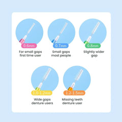Interdental Brush Teeth Cleaning Floss Toothpicks 30pcs