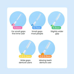 Interdental Brushes for Teeth Cleaning & Oral Care 60pcs