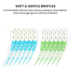 Interdental Silicone Brushes Tooth Picks for Teeth Cleaning