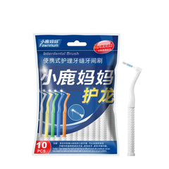 Interdental Brush Set L-Shape for Braces, Teeth & Gum Care