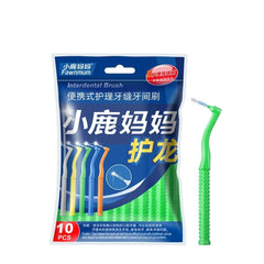 Interdental Brush Set L-Shape for Braces, Teeth & Gum Care