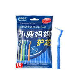 Interdental Brush Set L-Shape for Braces, Teeth & Gum Care
