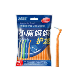 Interdental Brush Set L-Shape for Braces, Teeth & Gum Care