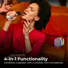 Mini Bluetooth Karaoke Speaker Mic Wireless