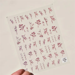 Kawaii Lace Nail Decals – 5D Relief DIY Art Stickers