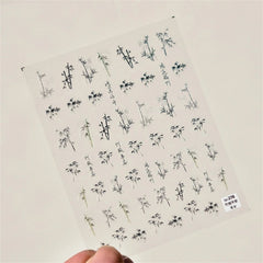 Kawaii Lace Nail Decals – 5D Relief DIY Art Stickers