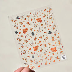 Kawaii Lace Nail Decals – 5D Relief DIY Art Stickers