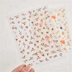 Kawaii Lace Nail Decals – 5D Relief DIY Art Stickers