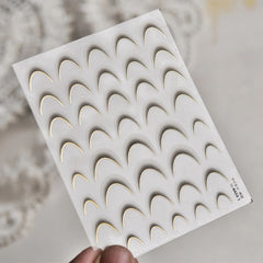 Kawaii Lace Nail Decals – 5D Relief DIY Art Stickers