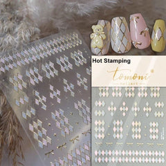 Kawaii Lace Nail Decals – 5D Relief DIY Art Stickers