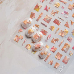 Kawaii Lace Nail Decals – 5D Relief DIY Art Stickers