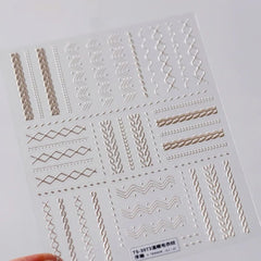 Kawaii Lace Nail Decals – 5D Relief DIY Art Stickers