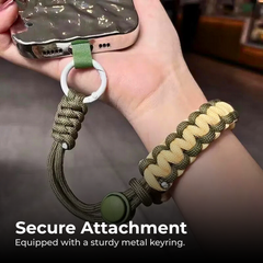 Paracord Keychain Bracelet with Wrist Strap – Survival Style