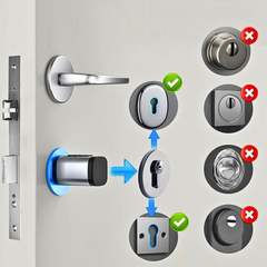 Keyless Smart Cylinder Lock – Fingerprint, App & Card