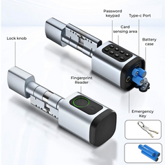 Keyless Smart Cylinder Lock – Fingerprint, App & Card