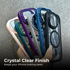 MagSafe Clear Phone Case with Kickstand & Lanyard