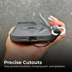MagSafe Clear Phone Case with Kickstand & Lanyard