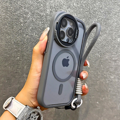 MagSafe Clear Phone Case with Kickstand & Lanyard