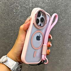 MagSafe Clear Phone Case with Kickstand & Lanyard