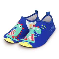 KidsCartoon_Water_Shoes_Non-Slip_Aqua_Swim_Socks_-_Blue_Dinosaur