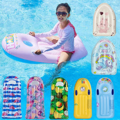 Kids Inflatable Pool Float with Backrest — Cute Designs