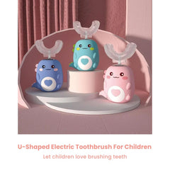 Kids U-Shaped Electric Toothbrush 360° Smart Silicone Brush