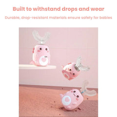 Kids U-Shaped Electric Toothbrush 360° Smart Silicone Brush