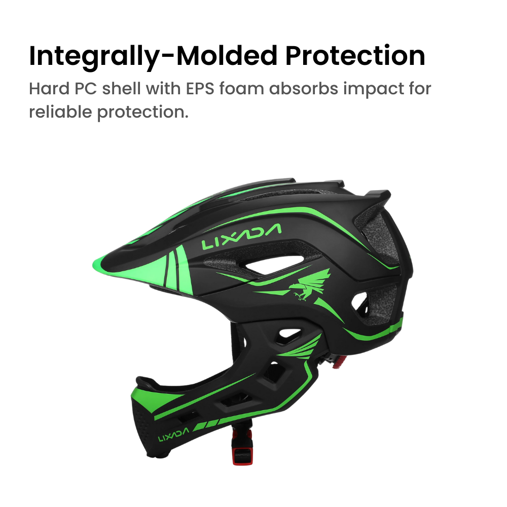 bike helmet with detachable chin guard Kids 2-in-1 Full Face Bike Helmet with Detachable Chin Guard – dealskart.com.au