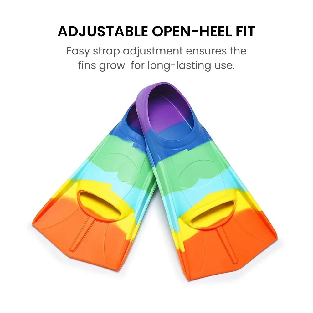 Kids_Adjustable_Soft_Swim_Fins_Open_Heel_Snorkel_Flippers_-_Adjustable