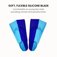 Kids_Adjustable_Soft_Swim_Fins_Open_Heel_Snorkel_Flippers_-_Soft_Blade