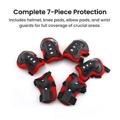 Kids Helmet & Protective Gear Set