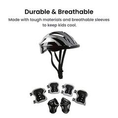 Kids Helmet & Protective Gear Set