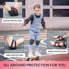 Kids Helmet & Protective Gear Set