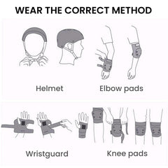 Kids Helmet & Protective Gear Set