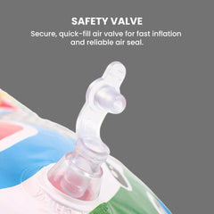 Kids Inflatable Ride-On Boat with Steering Wheel