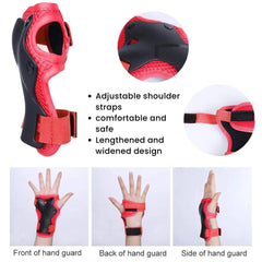 Kids Knee Elbow Wrist Pads Protective Gear Set (3–7Y)