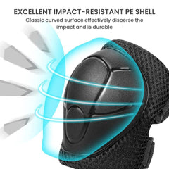 Kids Knee Elbow Wrist Pads Protective Gear Set (3–7Y)
