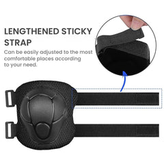 Kids Knee Elbow Wrist Pads Protective Gear Set (3–7Y)