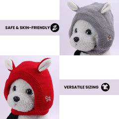 Knit Dog Ear Hood — Cozy Winter Pet Hat