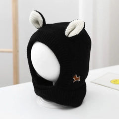 Knit Dog Ear Hood — Cozy Winter Pet Hat