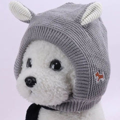 Knit Dog Ear Hood — Cozy Winter Pet Hat