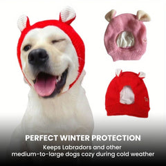 Knitted Pet Hat with Cute Ears — Cozy Dog & Cat Cap