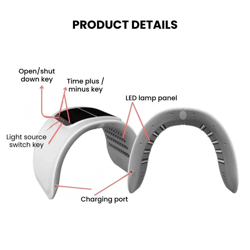 LED 7-Color Photon Facial Mask — Anti-Aging & Acne - details