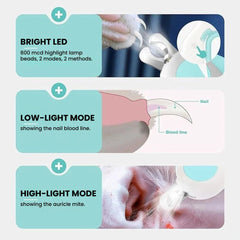 LED Light Pet Nail Clipper — Cat & Dog Cutter