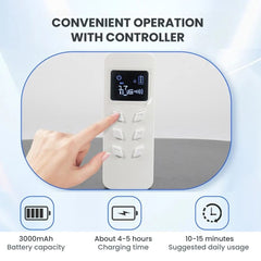 LED Photon Facial Mask + Neck Therapy — 8 - Color & Infrared -  controller