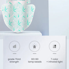 LED Photon Facial Mask + Neck Therapy — 8 - Color & Infrared -  specification