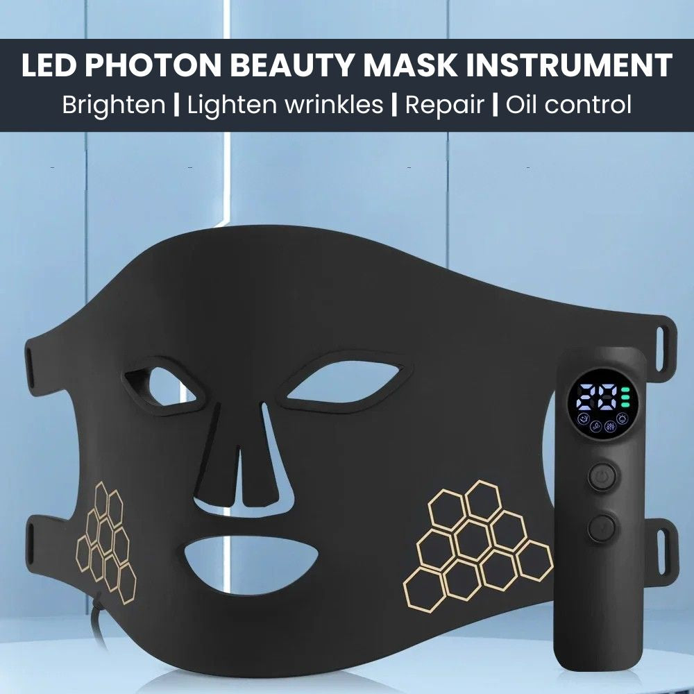 LED Photon Silicone Therapy Mask — Color Face Mask - beauty mask